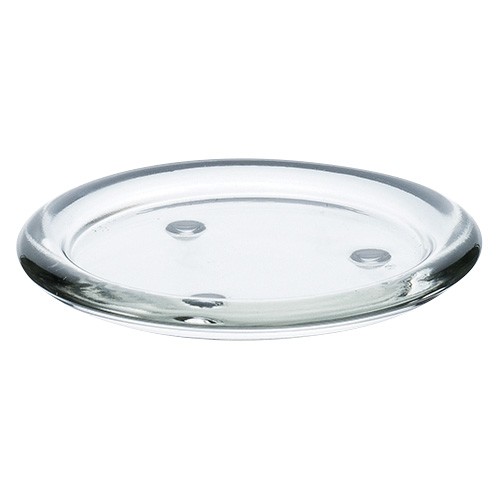 Glasteller, glatt, Ø 110 mm, für Kerzen bis 7 cm Durchmesser