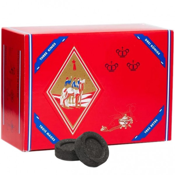 100 Schnellzündkohlen, Ø40mm, Brenndauer ca. 1h