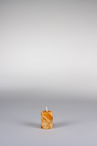 Stumpenkerze, 6 x 4 cm, 100% Bienenwachs, handgeknetet
