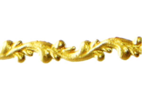 Wachsauflage, Borte, BG14, glanzgold, Detailansicht