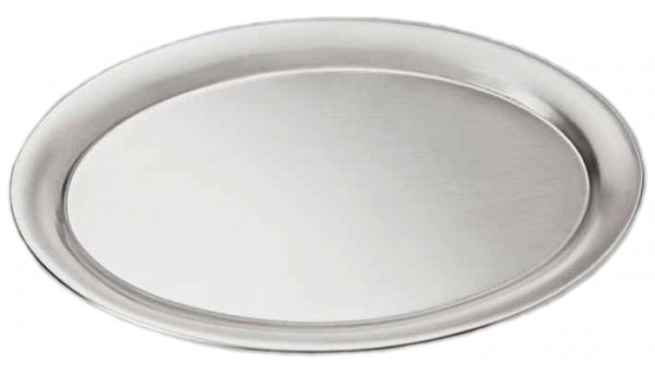 Edelstahl-Tablett, oval, 23 x 17,5 cm