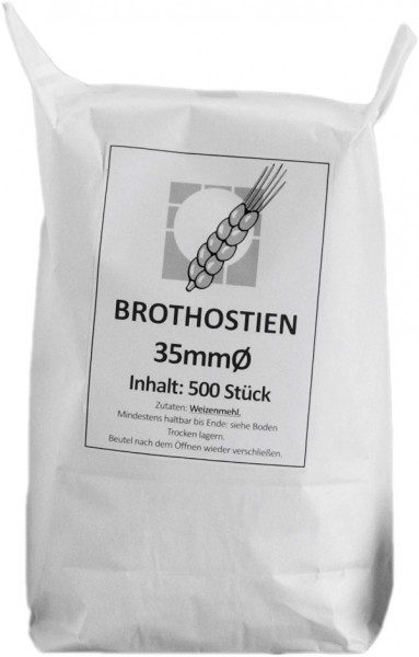 500 Laienhostien, Brot Ø35