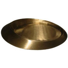 Leuchter Formkerze 02, gold matt, 19 x 11 cm
