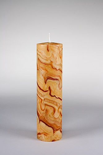 Stumpenkerze, 30 x 8 cm, 100% Bienenwachs, handgeknetet