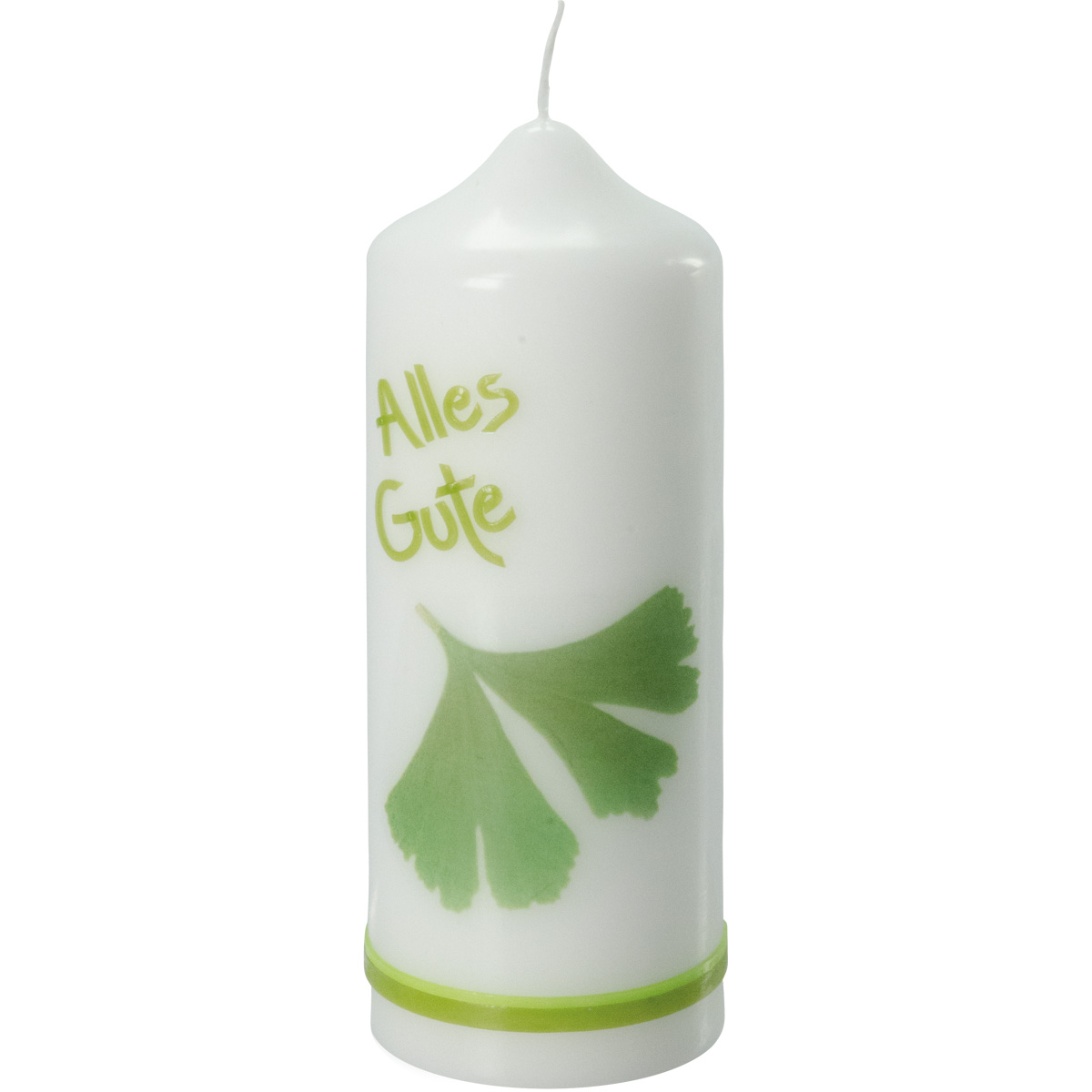 Geburtstagskerze, 2342, 165x60, Alles Gute, Ginko