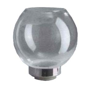 Flambeauxglas, Kugel, Made in Germany, silber