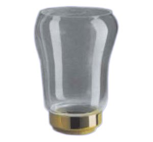 Flambeauxglas, Tulpe, Made in Germany, gold
