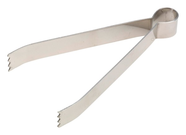 Kohlenzange, Edelstahl, Länge 12 cm