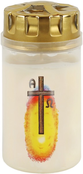 20 Osterlichter, Lumen Christi, mit Alpha und Omega, Brenndauer 2,5 Tage