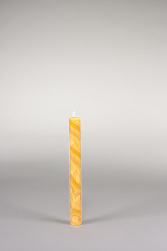Stabkerze, 20 x 2,2 cm, 100% Bienenwachs, handgeknetet