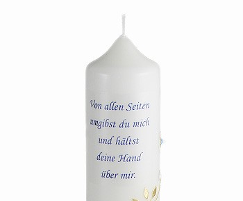 Tauf- / Trauspruch als Fotodruck, pauschal je Kerze