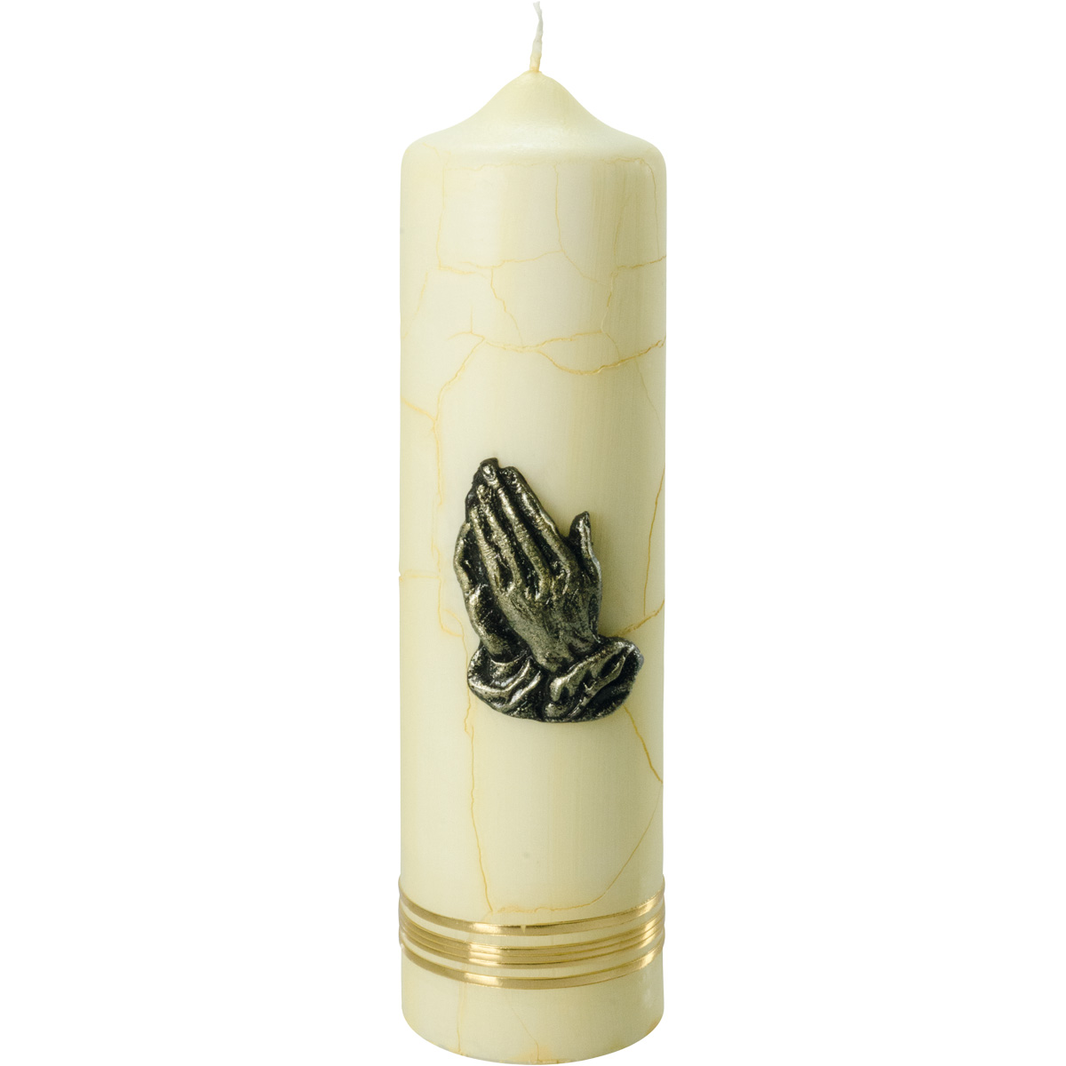 Liturgische Kerze / Trauerkerze, 1, 275x70, Betende Hände