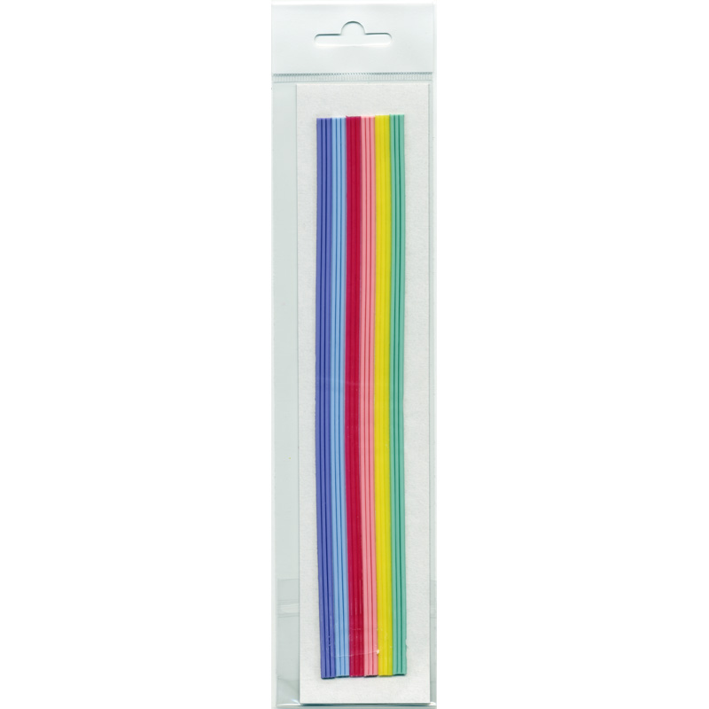 18 Rundstreifen, SB Pack, Regenbogen, Pastellfarben, 220x2mm