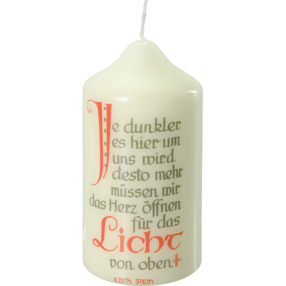 Spruchkerze, Je dunkler es hier um uns wird, 120x60, Nr.821