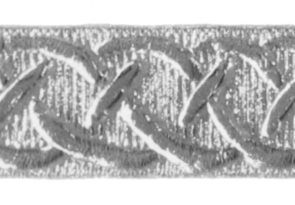 Wachsauflage, Borte, BS09, glanzsilber, Detailansicht