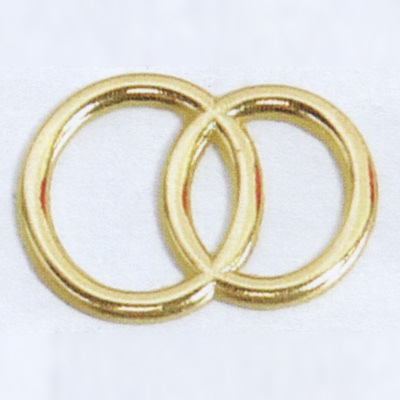 Wachsauflage, Eheringe, gold, R1G, ca. 32x22mm