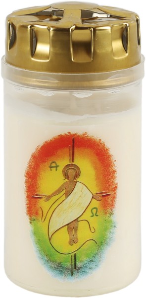 20 Osterlichter, Auferstandener, Alpha und Omega, Brenndauer 2,5 Tage