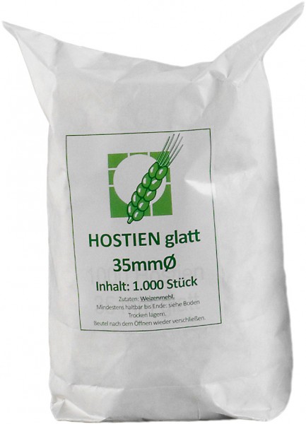 1000 Laienhostien, weiß glatt, Ø35mm