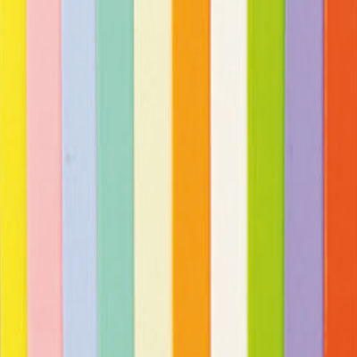 10 Verzierwachsplatten, Pastellfarben, 200 x 100 x 0,5 mm