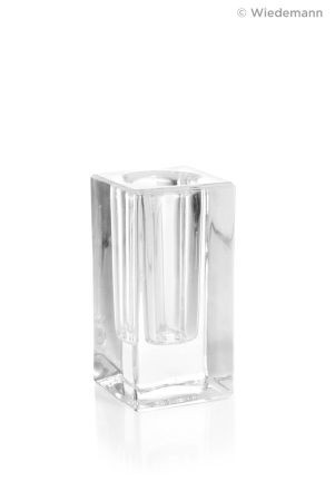 Kerzenleuchter aus Glas, 60x40x40 mm, für Kerzen bis 23 mm Durchmesser