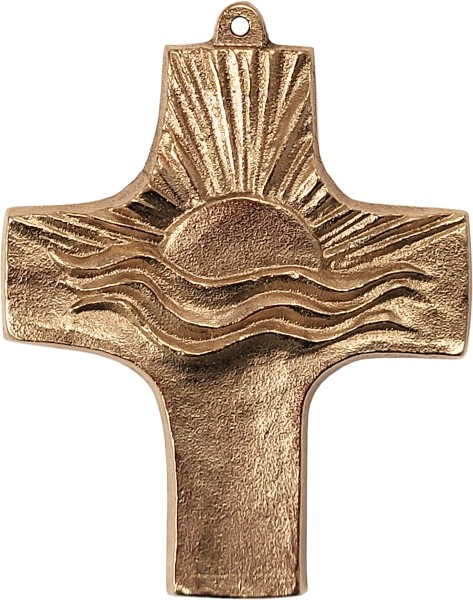 Bronzekreuz, Sonnenaufgang, 9,3 x 7 cm, 802054