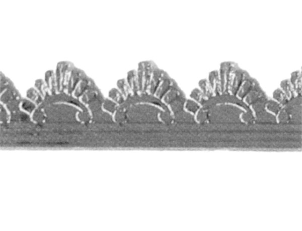 Wachsauflage, Borte, BS05, glanzsilber
