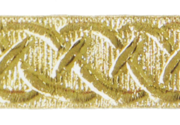 Wachsauflage, Borte, BG09, glanzgold, Detailansicht