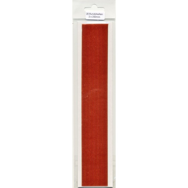 20 Rundstreifen, SB Pack, kupfer, 250x2mm