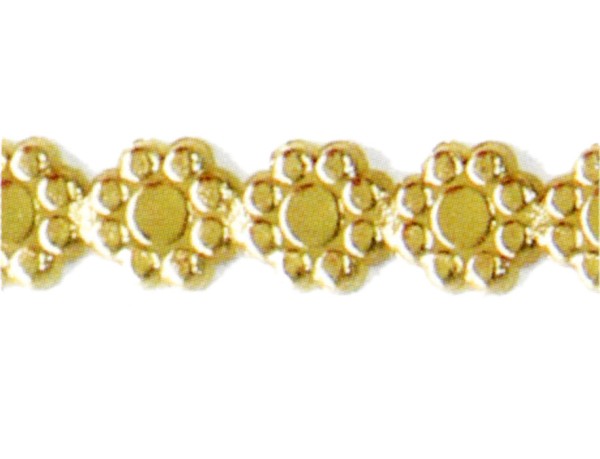 Wachsauflage, Borte, BG04, glanzgold, Detailansicht