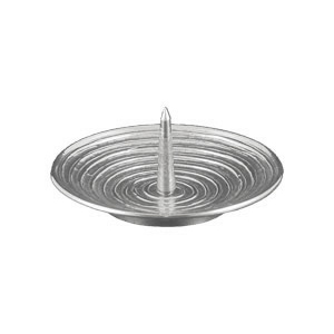 Rillen-Teller, Ø 12 cm, gr. Dorn, silber