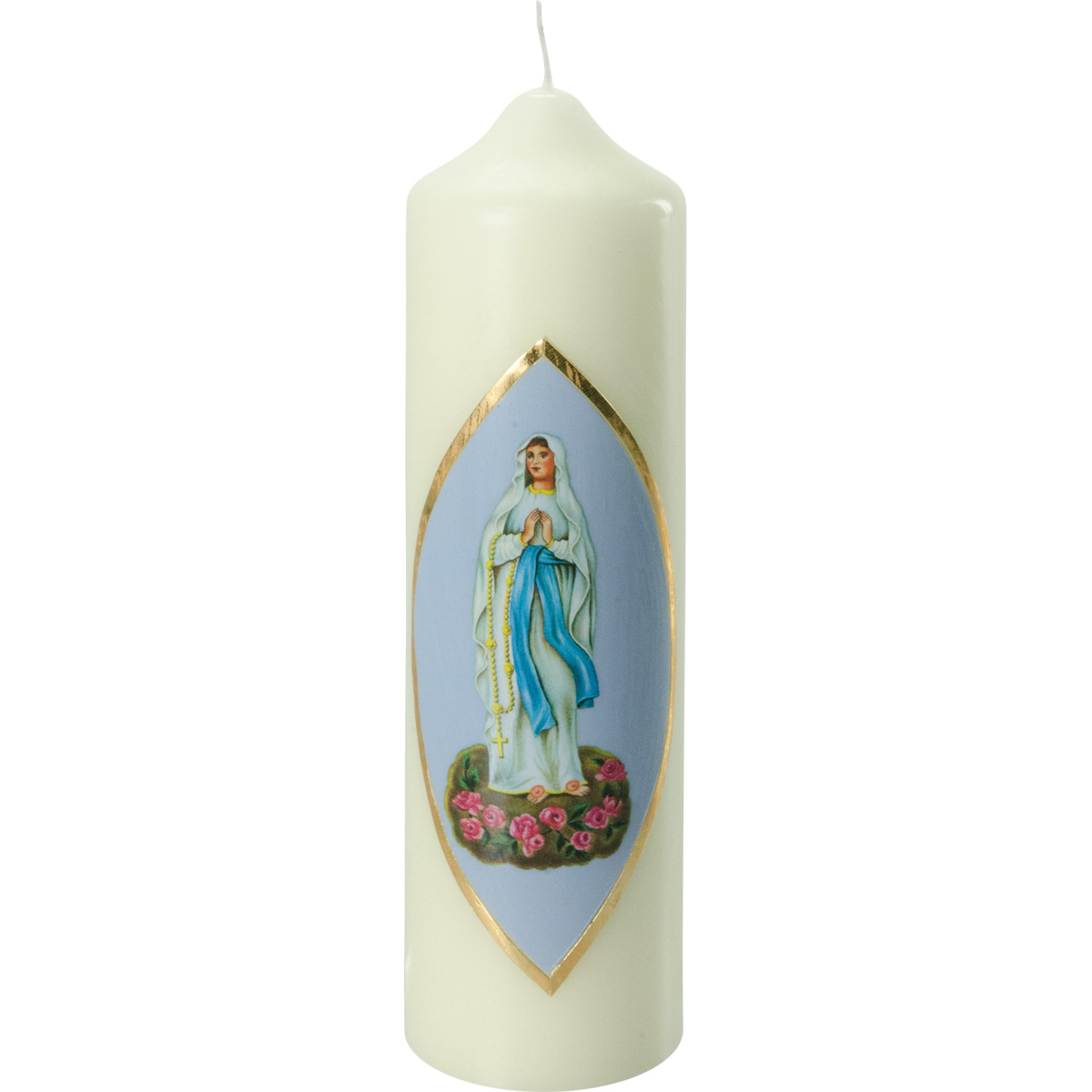 Marienkerze, #410, 220x60, Lourdes Madonna
