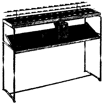 Opferlichtetisch, 45012, 90 Brennstellen, HxBxT=90x120, mit Opferstock