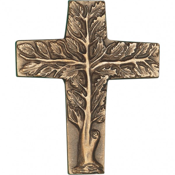 Bronzekreuz, 800923, Lebensbaum, 9 x 7,5 cm