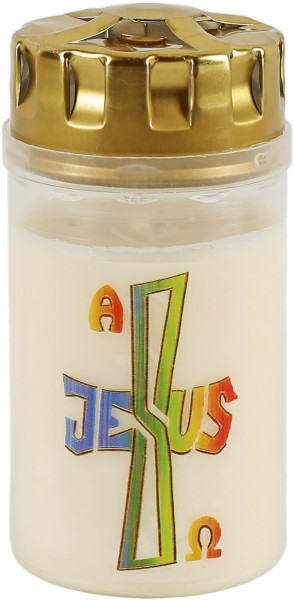 20 Osterlichter, Jesus, Alpa und Omega, Brenndauer 2,5 Tage