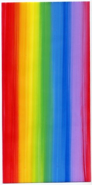 Verzierwachsplatte, Nr. 0975, Bemalt, 200 x 100 x 0,5 mm