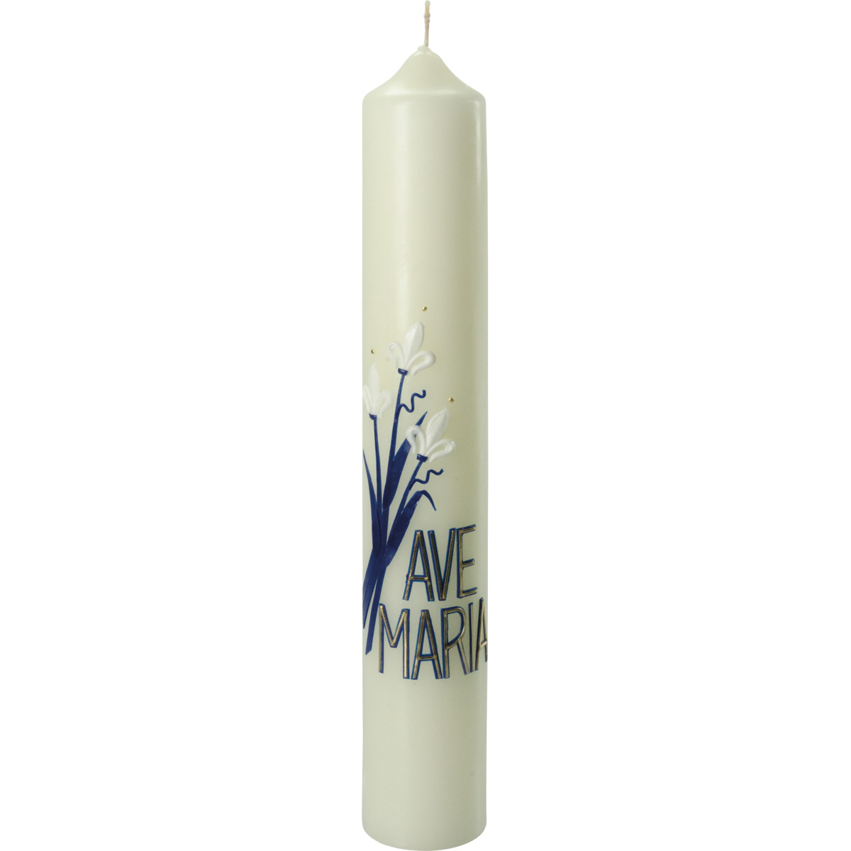 Marienkerze, #1059, 400x60, Ave Marie, Lilie blau