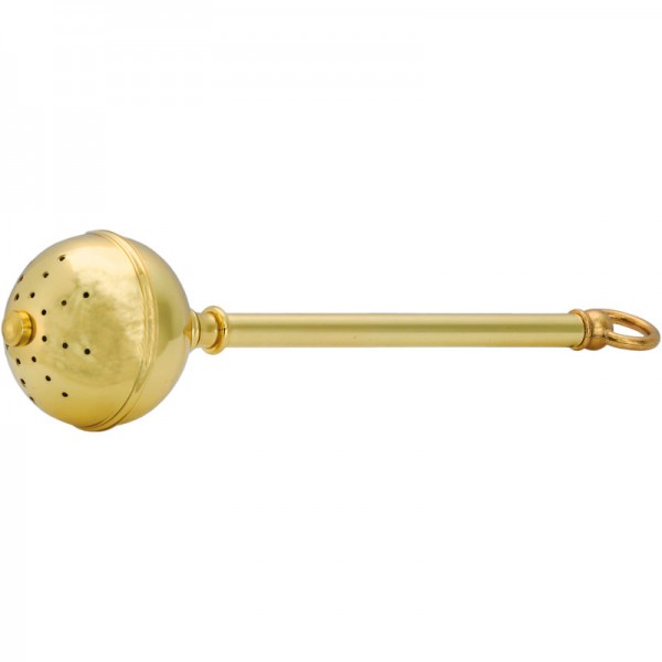 Aspergill, Länge=28cm, Metallgriff, Made in Germany, gold