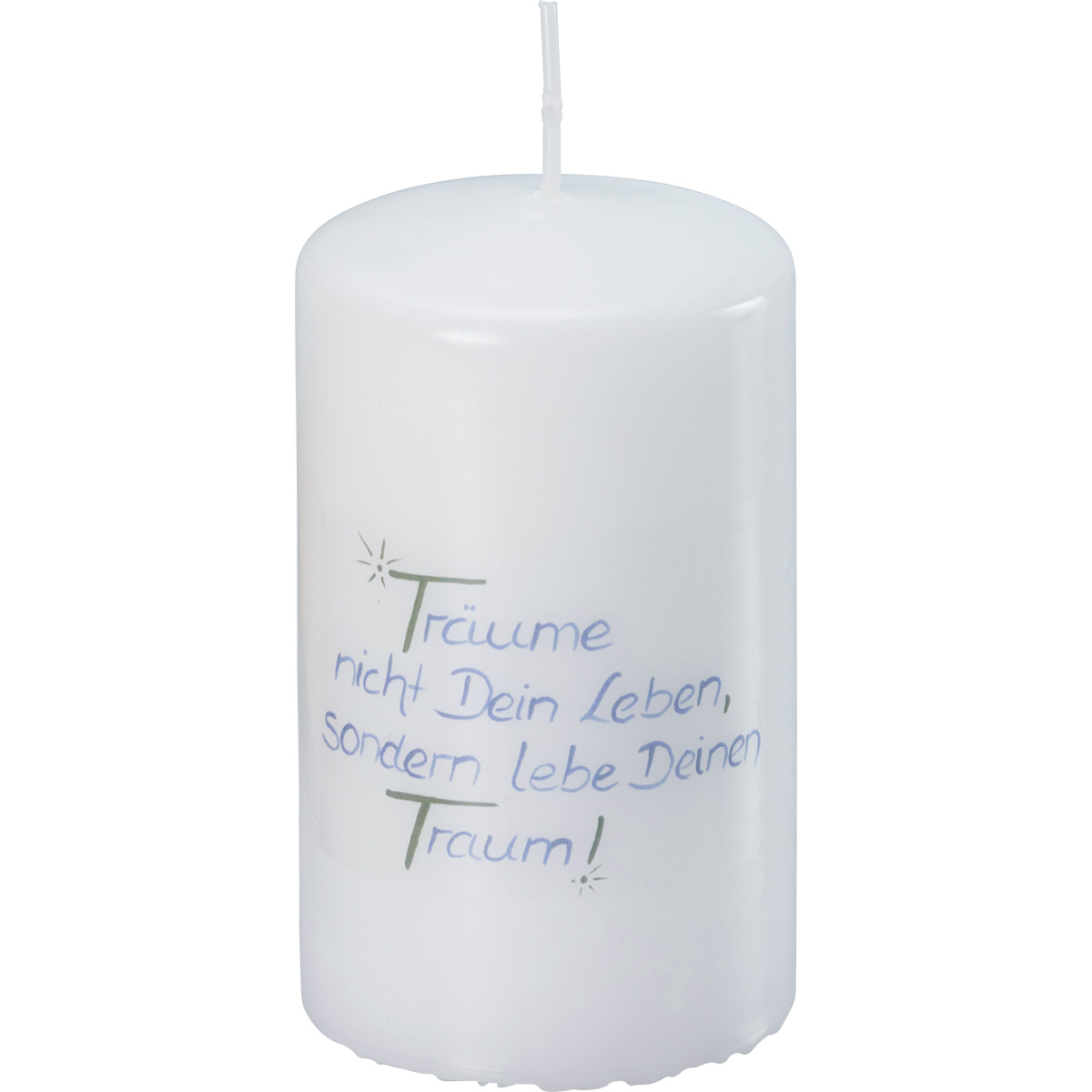 Spruchkerze, Träume nicht Dein Leben sondern Lebe Deinen Traum, 100x60, 832