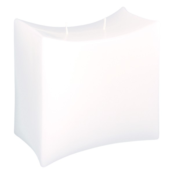 Formenkerze, Turm klein, 150 x 160 x 100 mm, Rohling, weiß, #70995