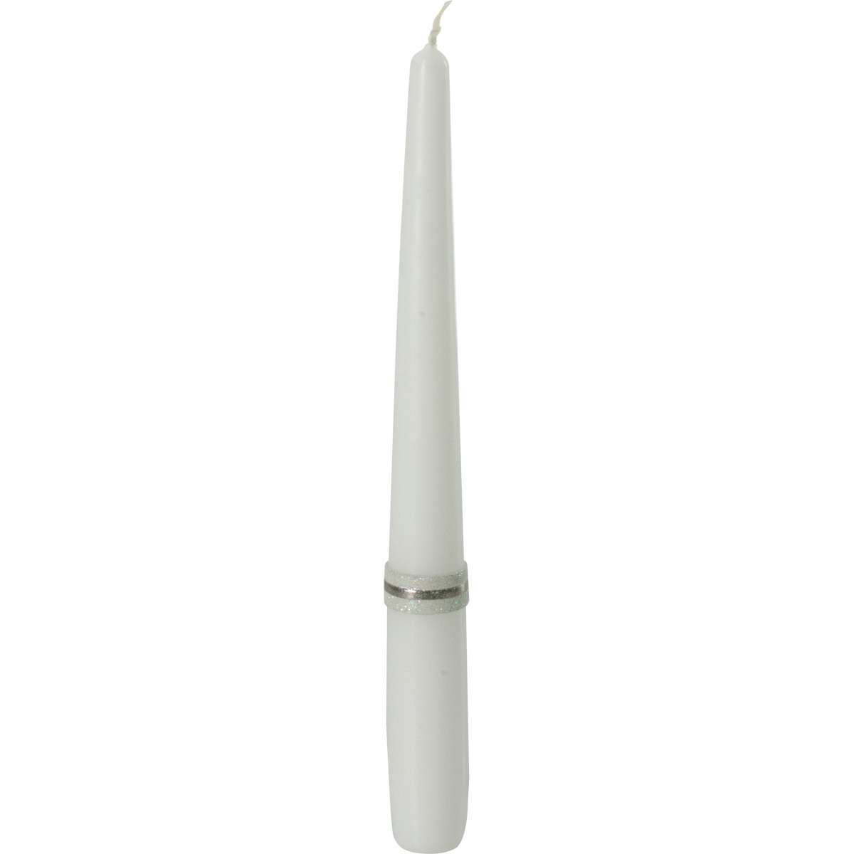 Spitzkerze, Borde, silber, 250x23, 5006