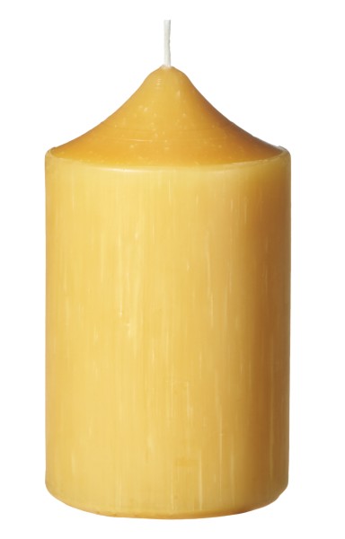 Stumpenkerze, 12 x 6,8 cm, 100% Bienenwachs