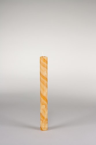 Stabkerze, 25 x 2,5 cm, 100% Bienenwachs, handgeknetet