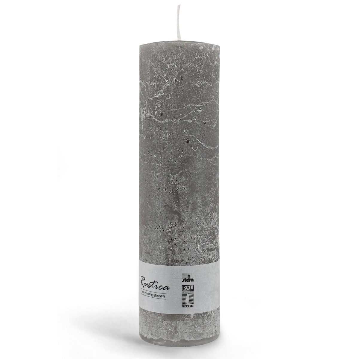 Rustica Stumpen, 25 x 7 cm, grau