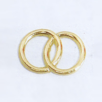 Wachsauflage, Eheringe, gold, R2G, ca. 23x15mm