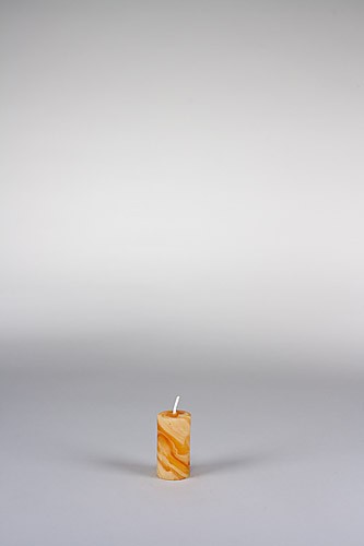 Stumpenkerze, 6 x 3 cm, 100% Bienenwachs, handgeknetet