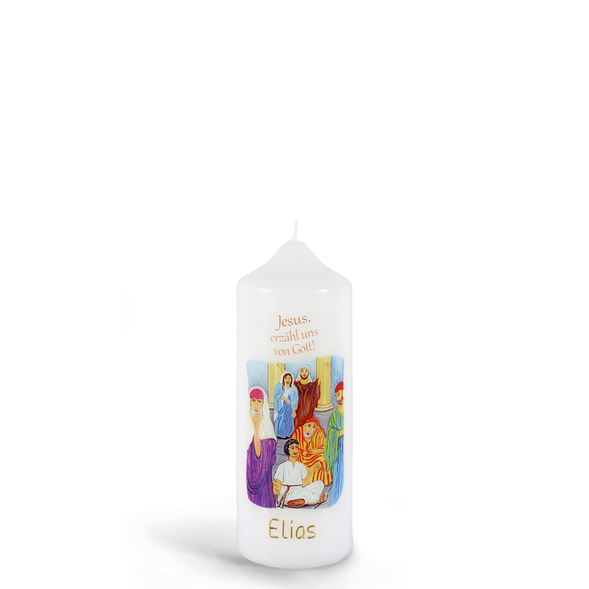 Patenkerze, P127, Jesus, erzähl uns von Gott!