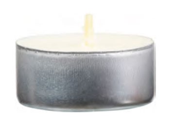 500 Alu-Opferlichte, Nr. 8, Ø=38, ~4h, silber