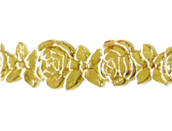Wachsauflage, Borte, BG06, glanzgold, Detailansicht