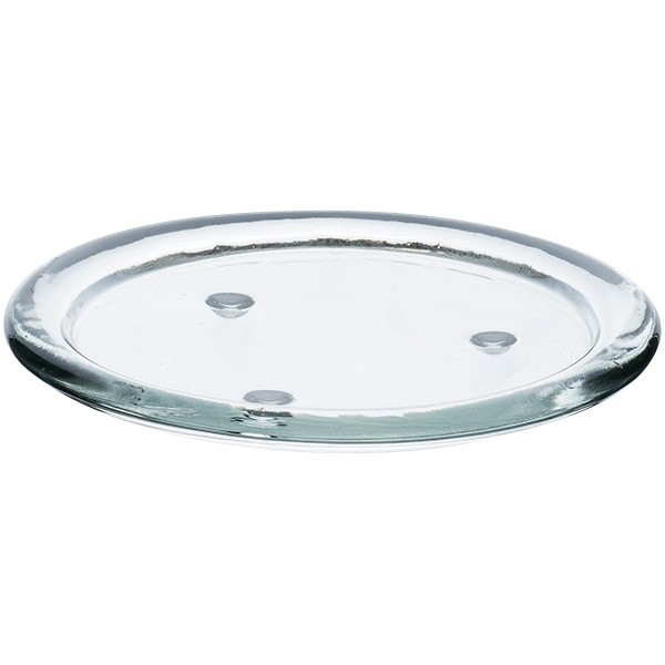 Glasteller, glatt, Ø 140 mm, für Kerzen bis 10 cm Durchmesser
