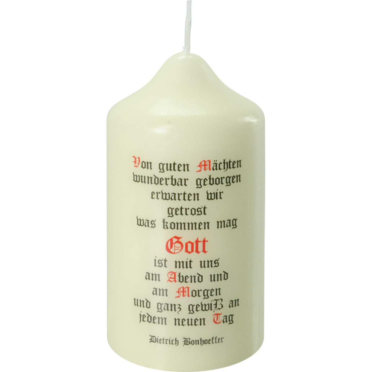 Spruchkerze, Von guten Mächten.., 120x60, Nr.823